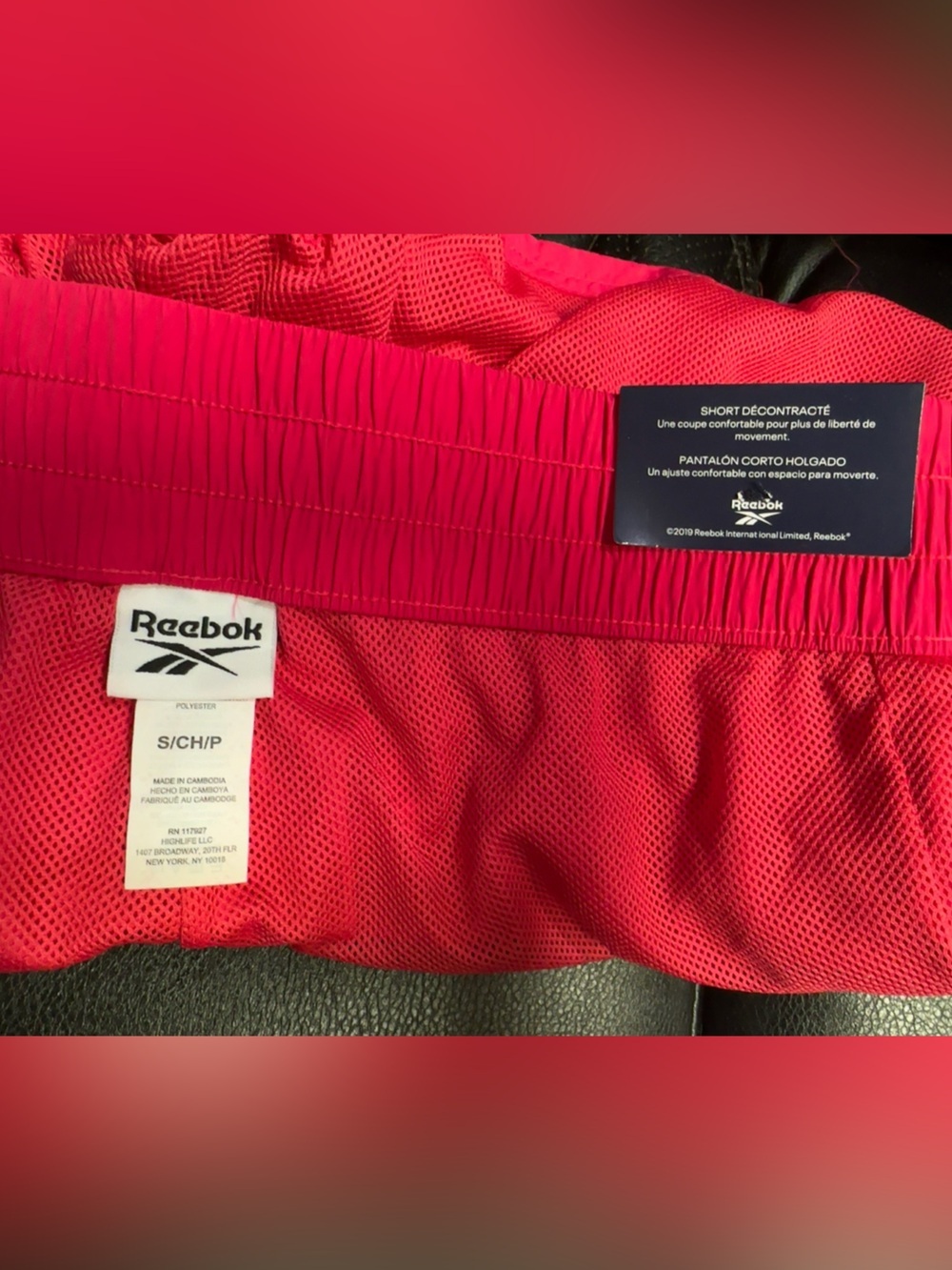 Reebok Women’s Relaxed Marathoner Track Shorts Pink Size Small NWT - Picture 7 of 8